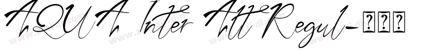 AQUA Inter Alt Regul字体转换